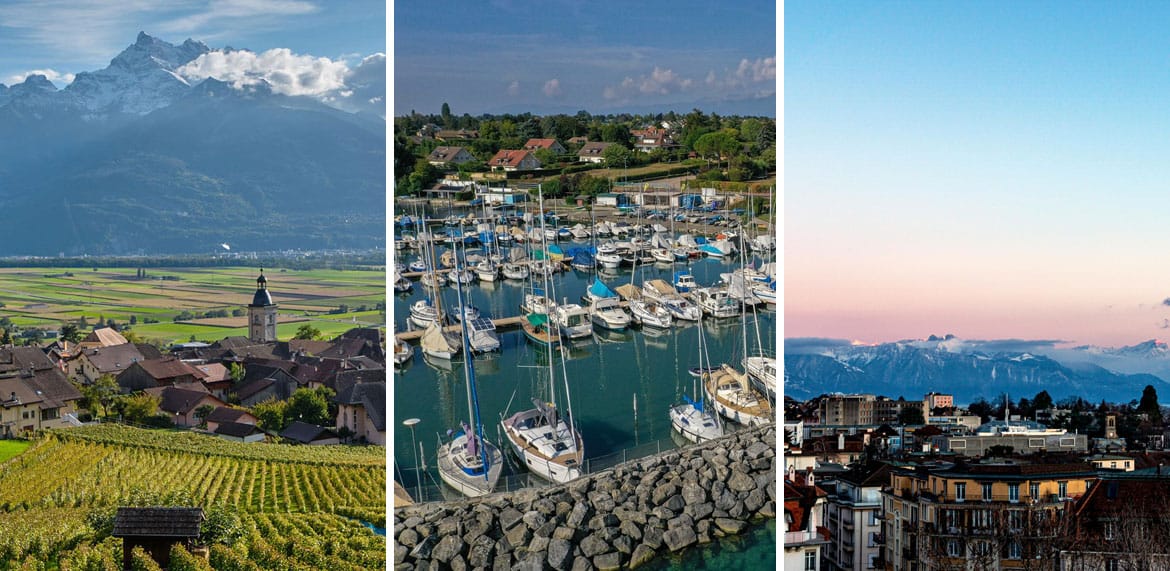 Ollon, Founex et Lausanne