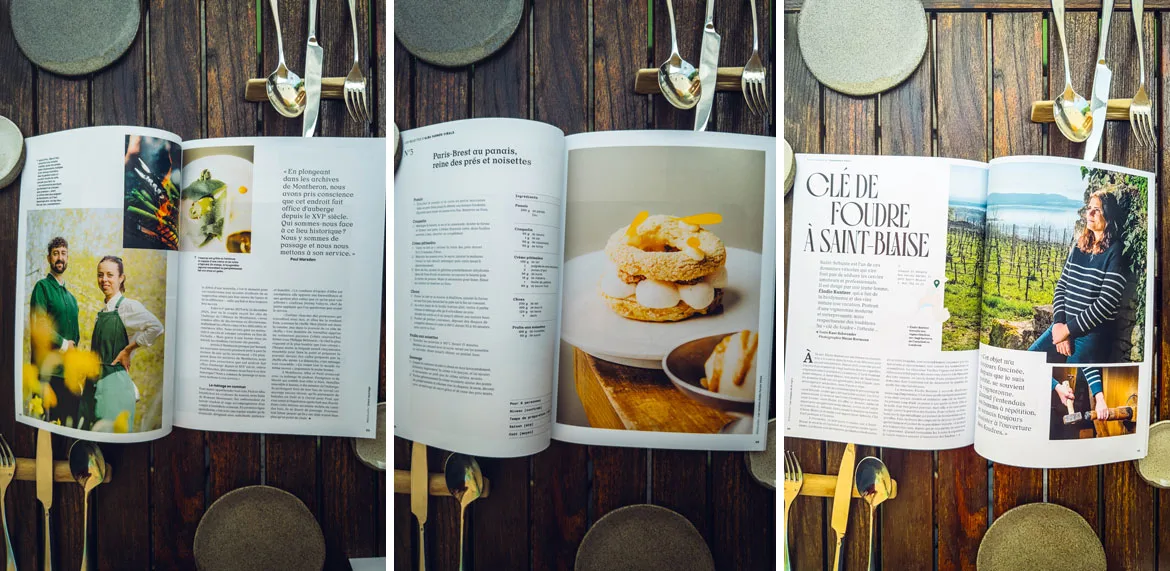 Millefeuille Magazine consacré à la gastronomie romande
